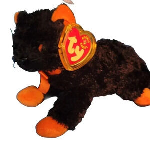 Ty Beanie Baby Fraidy The Cat Halloween 2001 NOS